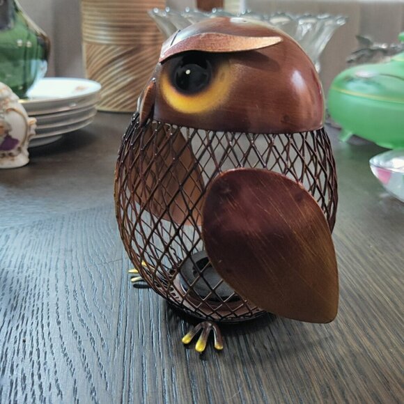 MCM Style Copper Owl Bank, a fun way to display your love for Owls. - Picture 3 of 8